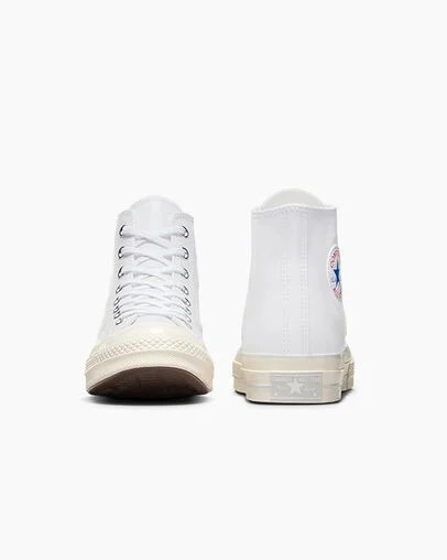 White Converse Chuck 70 Leather Men Sneakers Singapore | C-49276819