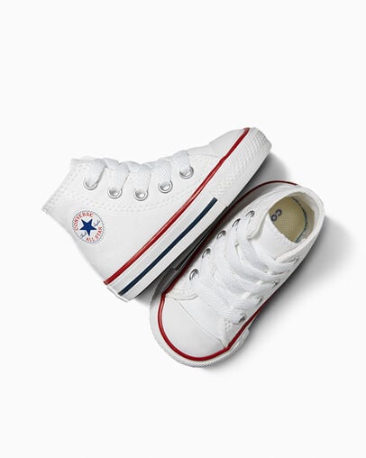 White Converse Chuck Taylor All Star Classic Kids' Sneakers Singapore | C-20846139