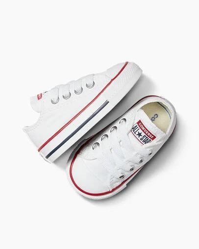 White Converse Chuck Taylor All Star Classic Kids' Sneakers Singapore | C-95280349