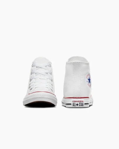 White Converse Chuck Taylor All Star Classic Kids' Sneakers Singapore | C-10849379