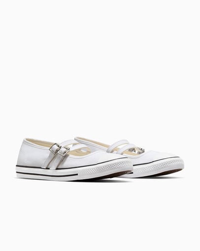 White Converse Chuck Taylor All Star Dainty Women Mary Jane Singapore | C-95614729
