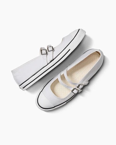 White Converse Chuck Taylor All Star Dainty Women Mary Jane Singapore | C-95614729