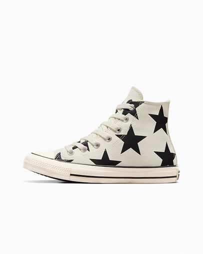 White Converse Chuck Taylor All Star Large Stars Women Sneakers Singapore | C-12367589