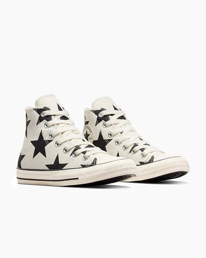 White Converse Chuck Taylor All Star Large Stars Women Sneakers Singapore | C-12367589