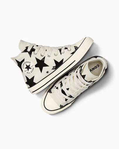 White Converse Chuck Taylor All Star Large Stars Women Sneakers Singapore | C-12367589