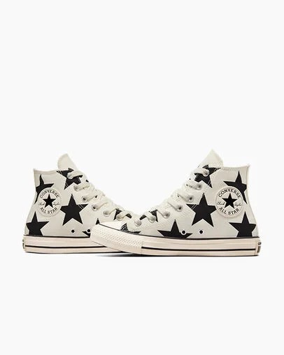 White Converse Chuck Taylor All Star Large Stars Women Sneakers Singapore | C-12367589