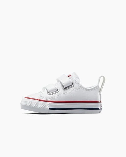 White Converse Chuck Taylor All Star Leather Kids' Sneakers Singapore | C-23815799