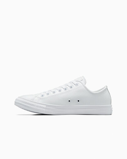 White Converse Chuck Taylor All Star Leather Men Tennis Shoes Singapore | C-23704659