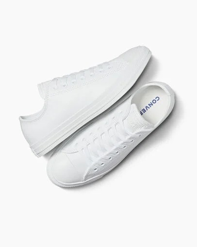White Converse Chuck Taylor All Star Leather Men Tennis Shoes Singapore | C-23704659