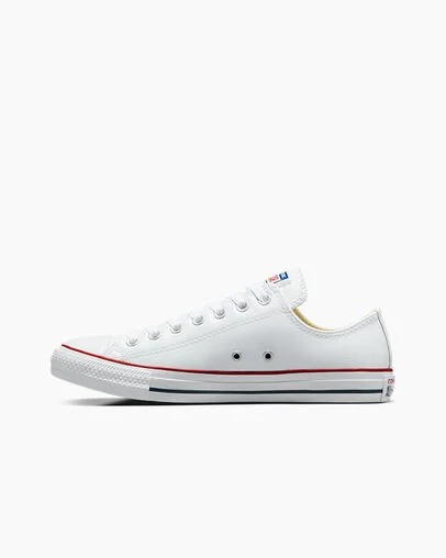 White Converse Chuck Taylor All Star Leather Men Tennis Shoes Singapore | C-62541099