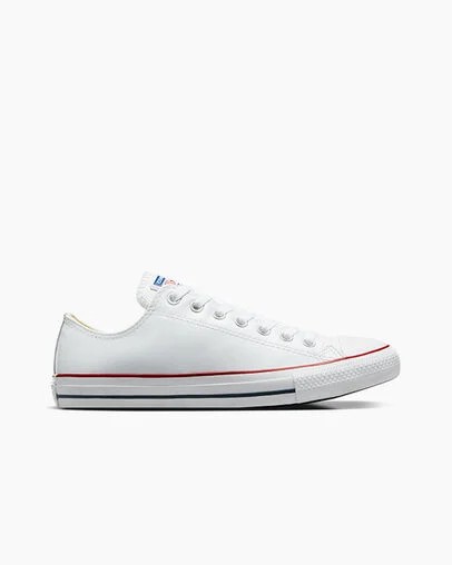 White Converse Chuck Taylor All Star Leather Men Tennis Shoes Singapore | C-62541099