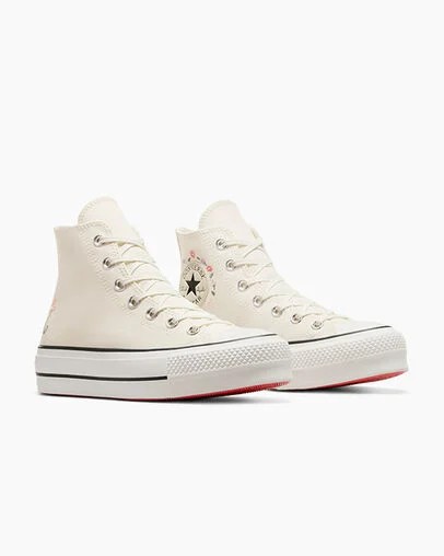 White Converse Chuck Taylor All Star Lift Women Platform Shoes Singapore | C-48716059