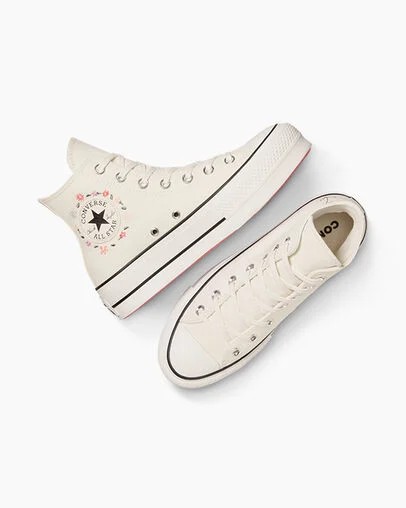 White Converse Chuck Taylor All Star Lift Women Platform Shoes Singapore | C-48716059