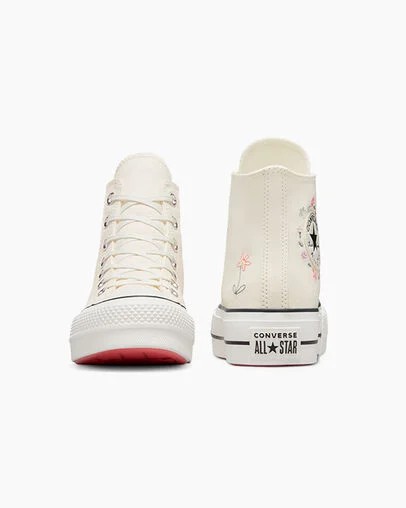 White Converse Chuck Taylor All Star Lift Women Platform Shoes Singapore | C-93750619