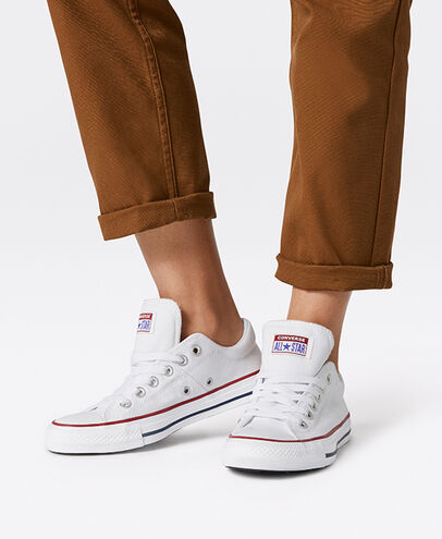 White Converse Chuck Taylor All Star Madison Women Canvas Shoes Singapore | C-26873419