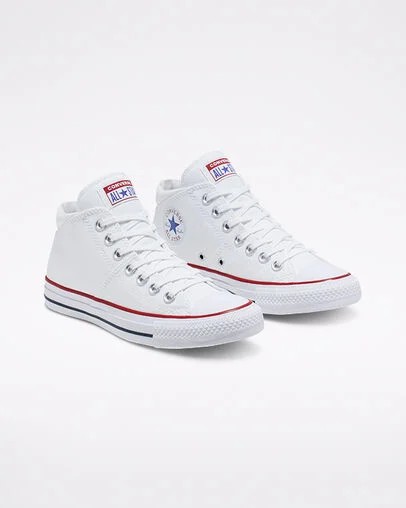 White Converse Chuck Taylor All Star Madison Women Canvas Shoes Singapore | C-95432709