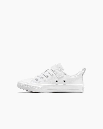 White Converse Chuck Taylor All Star Malden Street Leather Kids' Sneakers Singapore | C-50367489