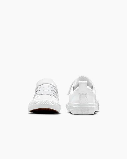 White Converse Chuck Taylor All Star Malden Street Leather Kids' Sneakers Singapore | C-50367489