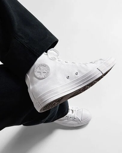 White Converse Chuck Taylor All Star Men Canvas Shoes Singapore | C-58239719