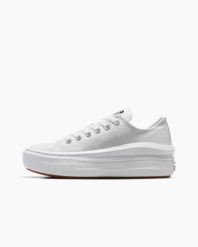 White Converse Chuck Taylor All Star Move Women Platform Shoes Singapore | C-45690239