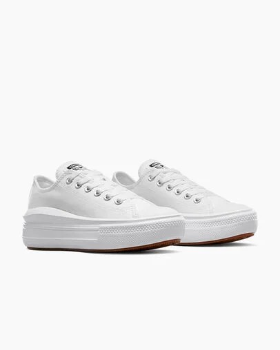 White Converse Chuck Taylor All Star Move Women Platform Shoes Singapore | C-45690239