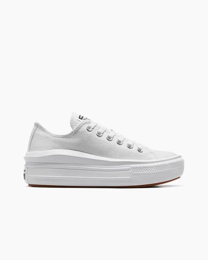 White Converse Chuck Taylor All Star Move Women Platform Shoes Singapore | C-45690239