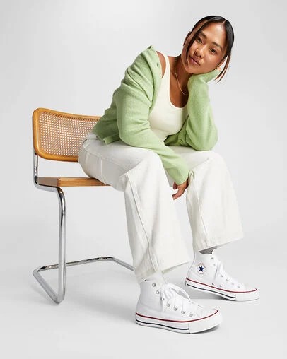 White Converse Chuck Taylor All Star Women Canvas Shoes Singapore | C-97602839
