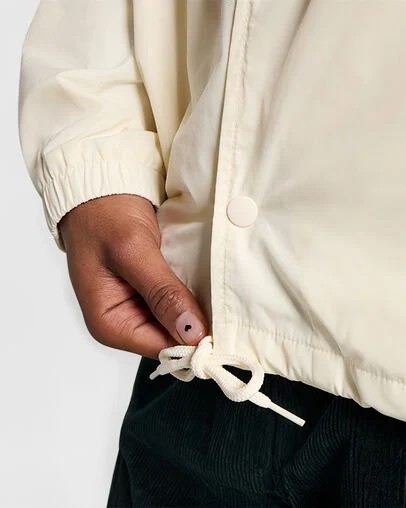 White Converse Go-To Andover Coach's Women Jacket Singapore | C-09247659