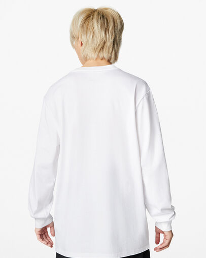 White Converse Go-To Embroidered Star Chevron Standard-Fit Women T Shirts Singapore | C-42019789