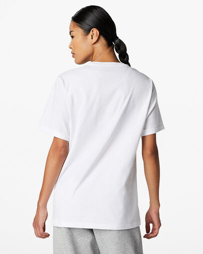 White Converse Go-To Embroidered Star Chevron Standard-Fit Men T Shirts Singapore | C-31469509