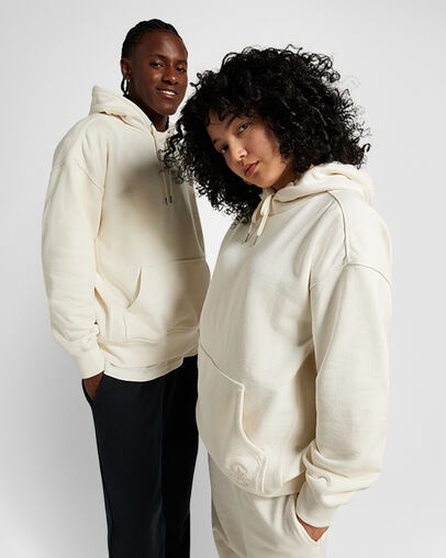 White Converse Gold Standard Loose-Fit Men Hoodie Singapore | C-81304699