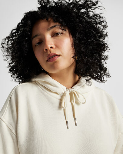 White Converse Gold Standard Loose-Fit Women Hoodie Singapore | C-50491389