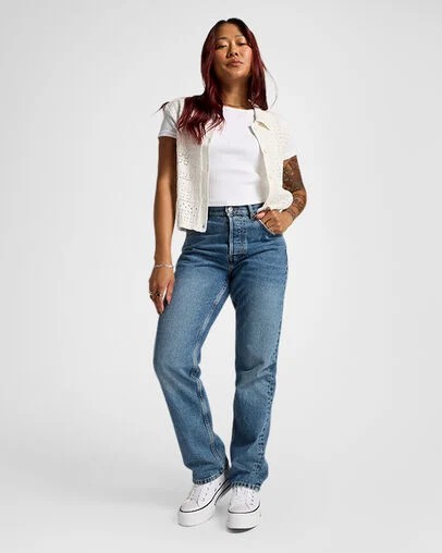 White Converse Ribbed Slim Women T Shirts Singapore | C-49027159