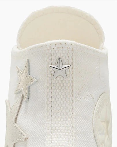 White / Beige Converse Chuck 70 Stars Women Sneakers Singapore | C-30489619
