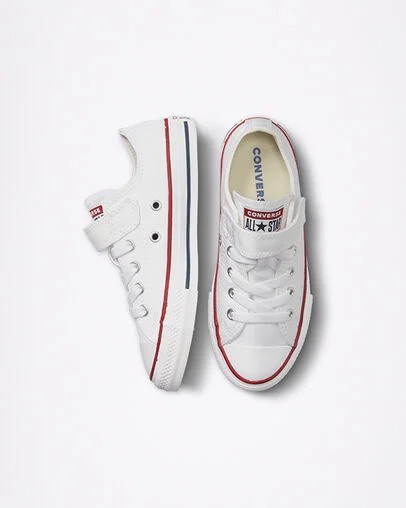 White / Beige Converse Chuck Taylor All Star 1V Kids' Sneakers Singapore | C-87023969