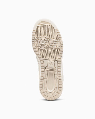 White / Beige Converse Weapon Mono Leather Women Basketball Shoes Singapore | C-12659749