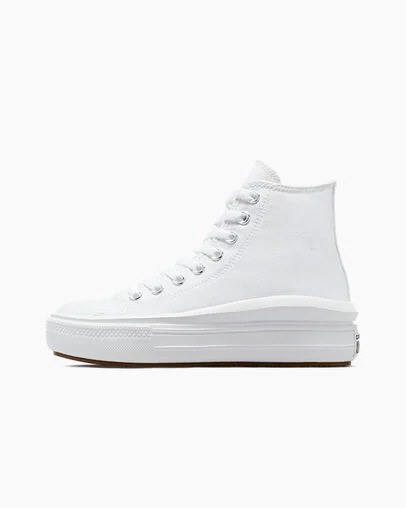 White / Beige White / Black Converse Chuck Taylor All Star Move Men Platform Shoes Singapore | C-59348209