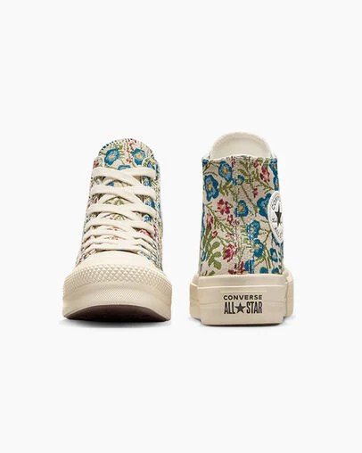White / Beige White / Black Converse Chuck Taylor All Star Lift Women Platform Shoes Singapore | C-82390459