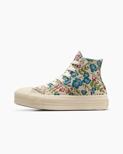White / Beige White / Black Converse Chuck Taylor All Star Lift Women Platform Shoes Singapore | C-21453899