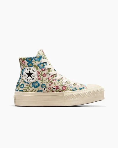 White / Beige White / Black Converse Chuck Taylor All Star Lift Women Platform Shoes Singapore | C-21453899