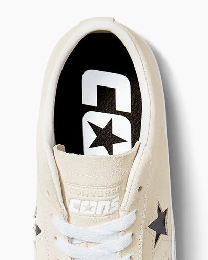 White / Black Converse CONS One Star Pro Suede Women Skate Shoes Singapore | C-39164289
