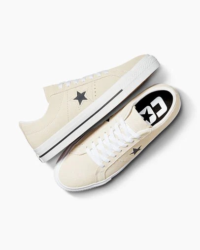 White / Black Converse CONS One Star Pro Suede Women Skate Shoes Singapore | C-39164289