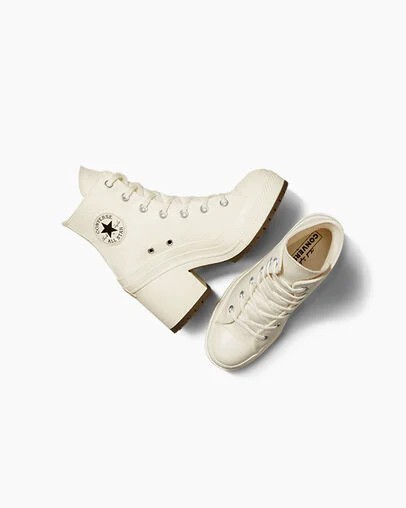 White / Black Converse Chuck 70 De Luxe Heel Women Sneakers Singapore | C-54370989
