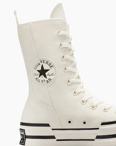 White / Black Converse Chuck 70 Plus XHi Men Sneakers Singapore | C-05421639