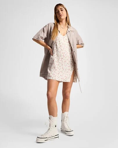 White / Black Converse Chuck 70 Plus XHi Women Sneakers Singapore | C-52473909