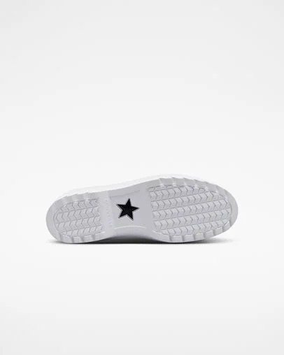 White / Black Converse Chuck Taylor All Star Lugged Lift Platform Kids' Canvas Shoes Singapore | C-46128059