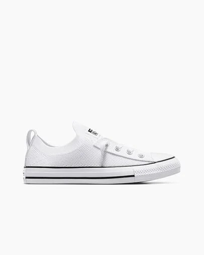 White / Black Converse Chuck Taylor All Star Shoreline Knit Women Slip On Shoes Singapore | C-57603289