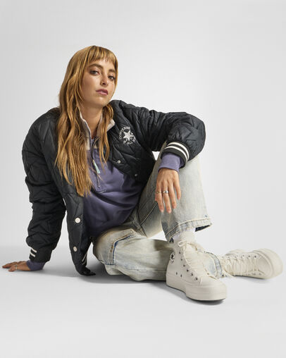 White / Black Converse Chuck Taylor All Star Lift Women Platform Shoes Singapore | C-98715049