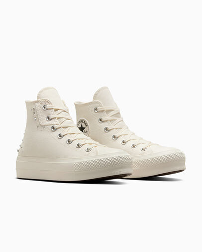White / Black Converse Chuck Taylor All Star Lift Women Platform Shoes Singapore | C-98715049