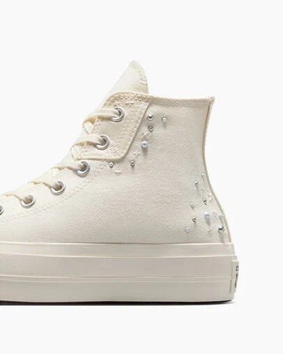 White / Black Converse Chuck Taylor All Star Lift Women Platform Shoes Singapore | C-98715049